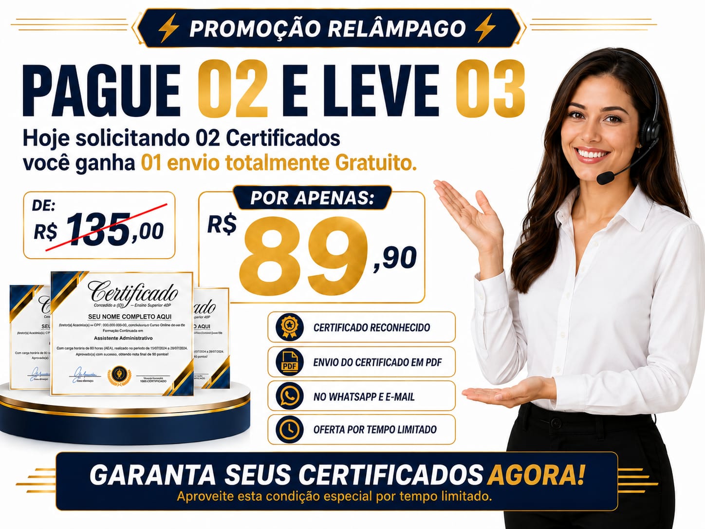 Promoção certificado de conclusão Esfáin Educacional